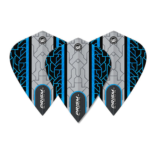 Winmau Prism Alpha Grey & Blue Kite Flights