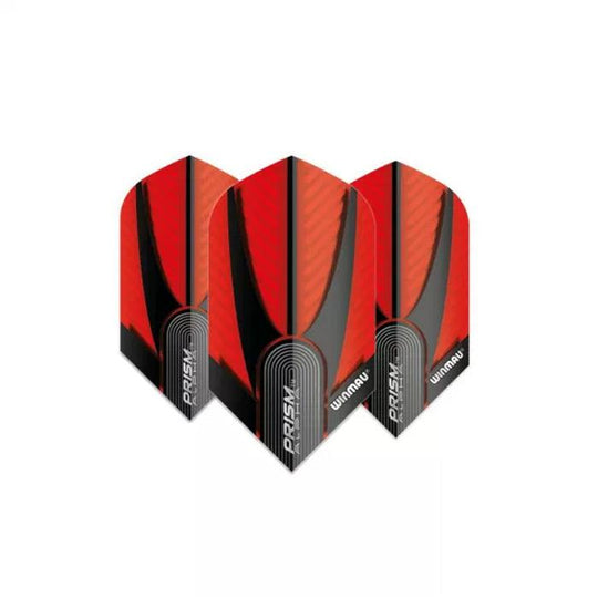 Winmau Prism Alpha Red & Black Extra Thick Slim Dart Flights
