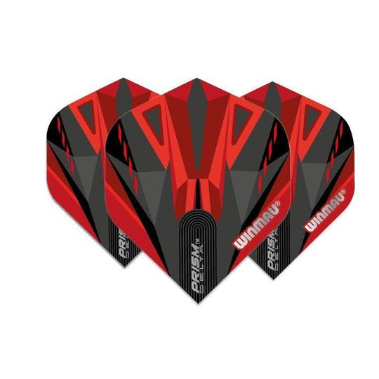 Winmau Prism Delta Black & Red Extra Thick Dart Flights