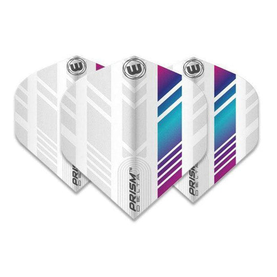 Winmau Prism Delta Extra Thick Standard White & Pink & Blue Flights