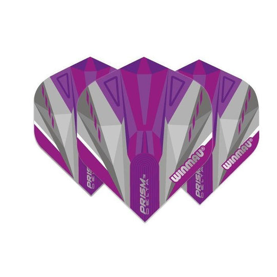 Winmau Prism Delta Purple & White Extra Thick Dart Flights