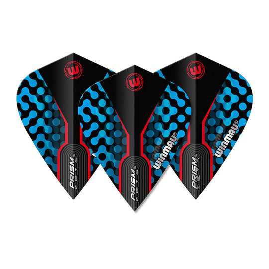 Winmau Prism Zeta Black & Blue Kite Flights