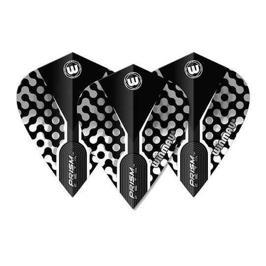 Winmau Prism Zeta Black & Grey Kite Flights
