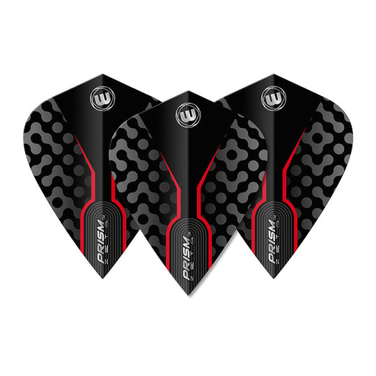 Winmau Prism Zeta Black & Red Kite Flights