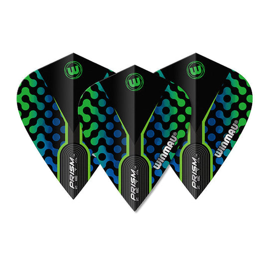 Winmau Prism Zeta Blue & Green Kite Flights