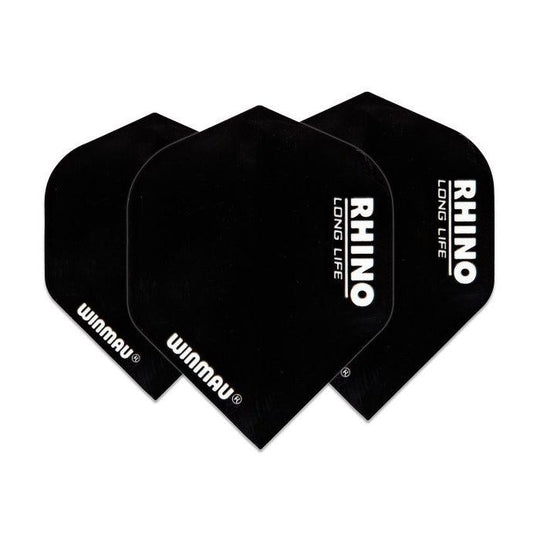 Winmau Rhino Extra Thick Dart Flights Black