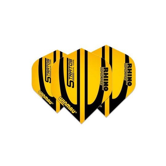 Winmau Rhino Extra Thick Standard Stratos Yellow & Black Flights