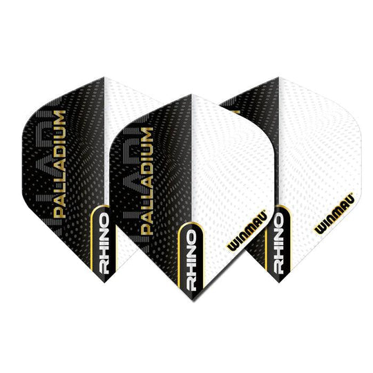 Winmau Rhino Palladium Extra Thick Standard Flights - Black/White