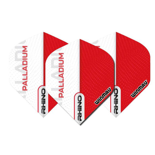Winmau Rhino Palladium Extra Thick Standard Flights - Red/White