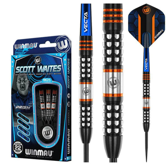 Winmau Scott Waites 90% Tungsten Steel Tip Darts