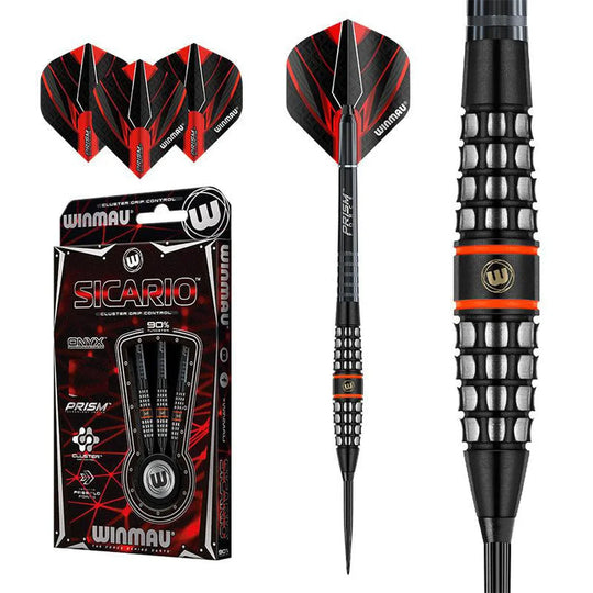 Winmau Sicario 90% Tungsten Steel tip Darts