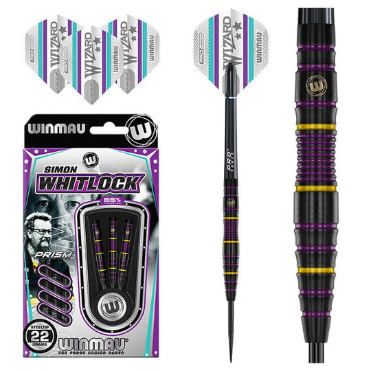 Winmau Simon Whitlock Pro-Series 85% Tungsten Steel Tip Darts