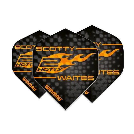 Winmau Specialist Players Standard Scott Waites Black & Orange Dart Flights