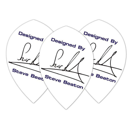 Winmau Specialist Players White Steve Beaton Dart Flights