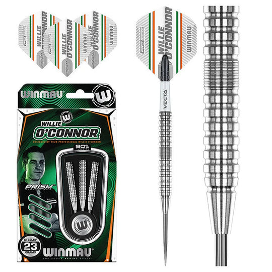 Winmau Willie O'Connor 90% Tungsten Steel Tip Darts